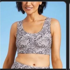 Snakeskin Print Swim or Work Out Set